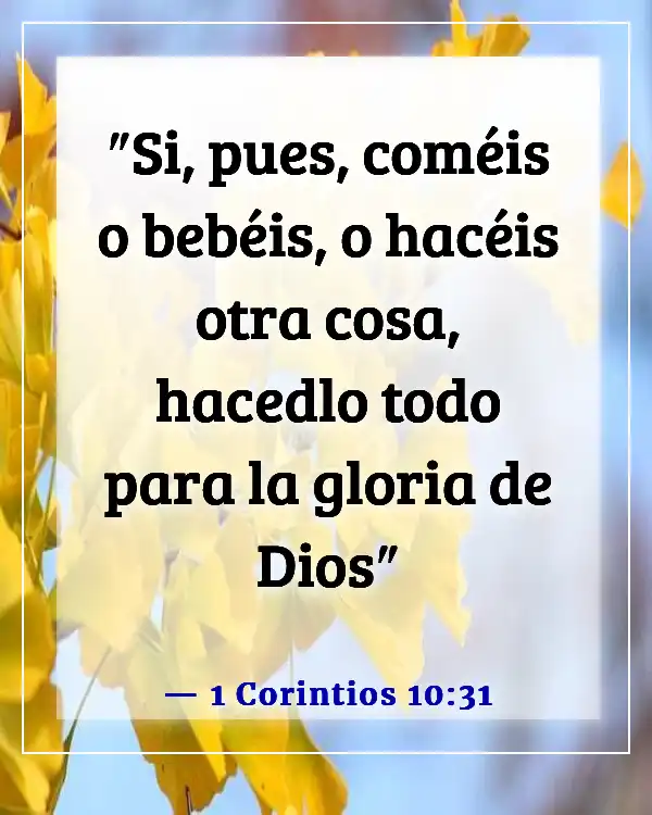 Versículos bíblicos para la exención religiosa (1 Corintios 10:31)