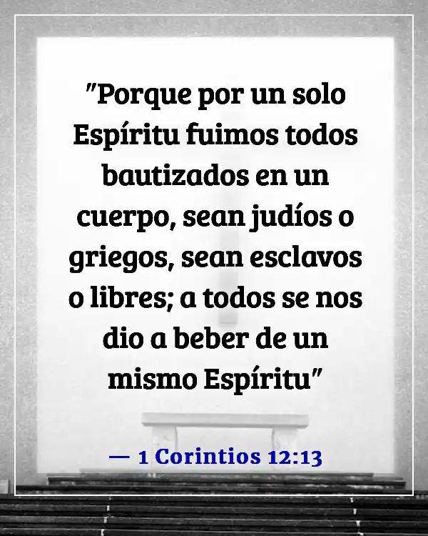 Versículos de la Biblia sobre el Sacramento del Bautismo (1 Corintios 12:13)