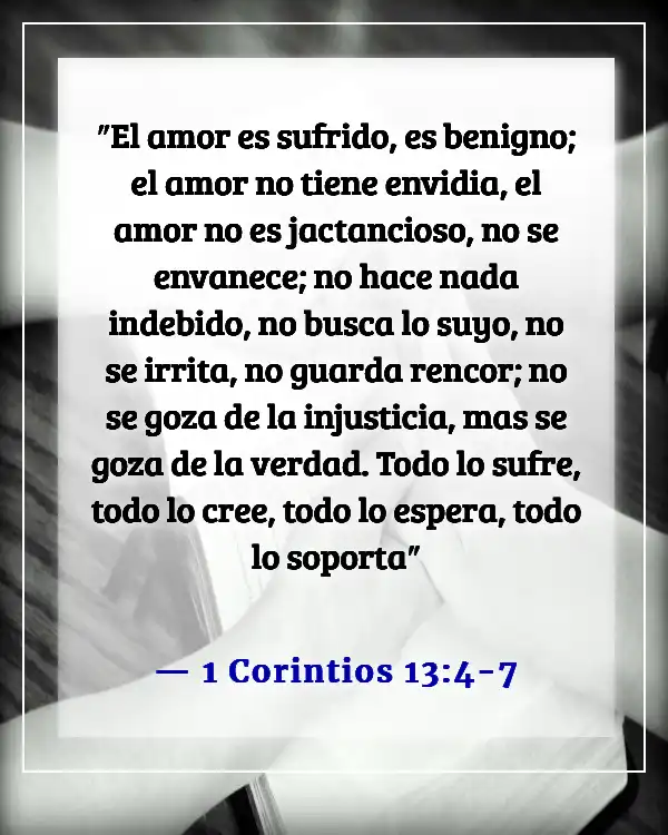 Versículo bíblico sobre problemas familiares (1 Corintios 13:4-7)