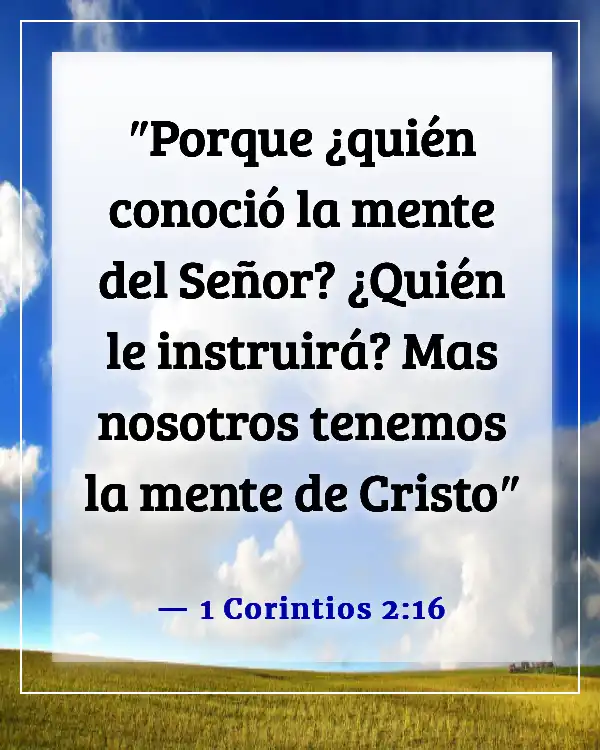 Versículo de la Biblia sobre la renovación de la mente (1 Corintios 2:16)