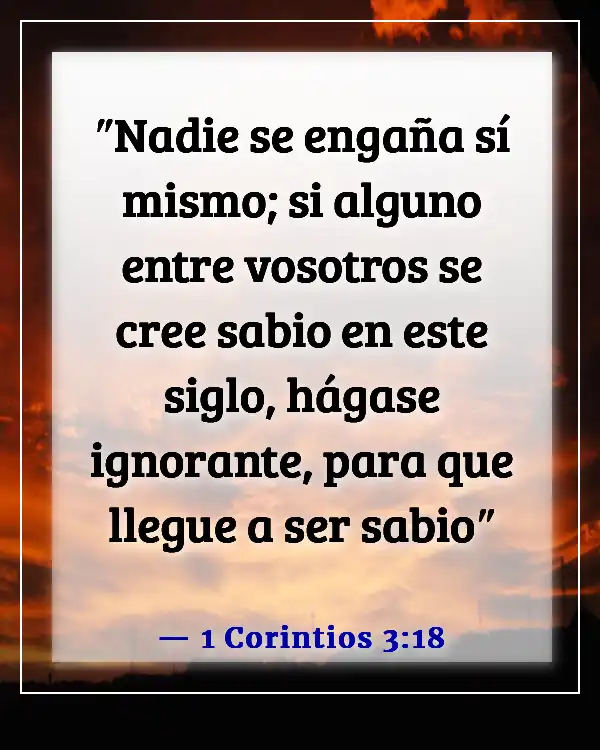 Versículos bíblicos sobre la humildad en el liderazgo (1 Corintios 3:18)