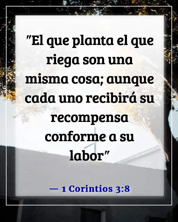 Versículos de la Biblia sobre el éxito y el trabajo duro (1 Corintios 3:8)