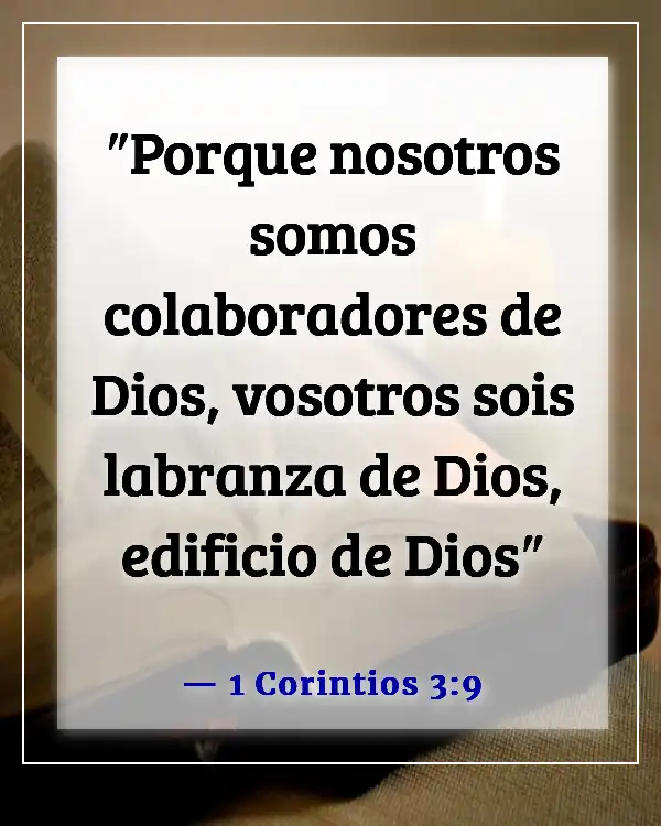 Versículo de la Biblia sobre el compromiso con el ministerio (1 Corintios 3:9)