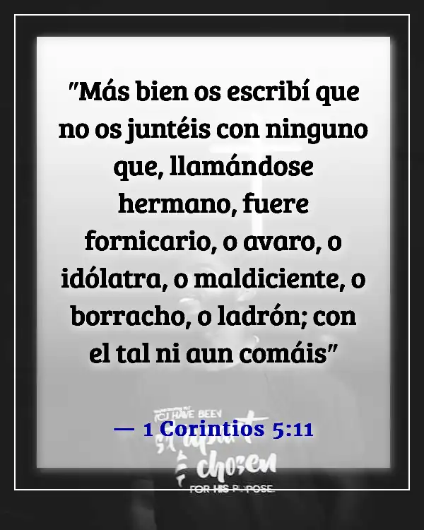 Versículos de la Biblia sobre personas tóxicas (1 Corintios 5:11)