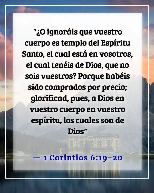 Versículos bíblicos para trastornos alimenticios (1 Corintios 6:19-20)