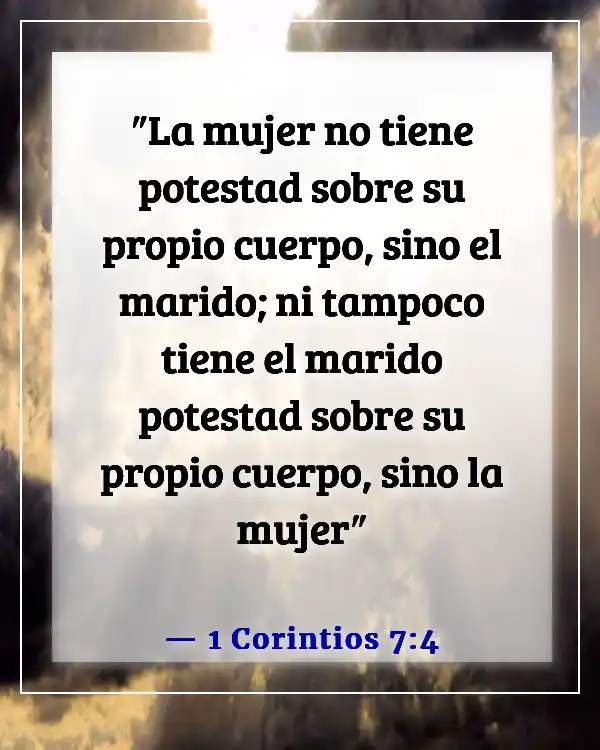Versículos de la Biblia sobre el valor de una mujer (1 Corintios 7:4)