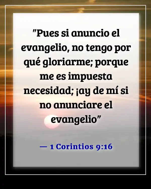Versículo de la Biblia sobre el compromiso con el ministerio (1 Corintios 9:16)
