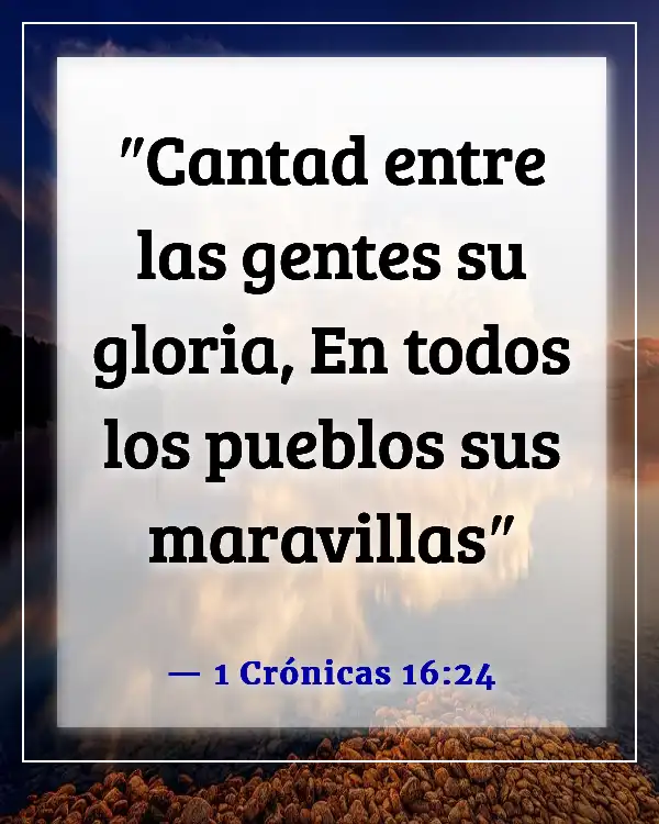 Versículo de la Biblia sobre misión y visión (1 Crónicas 16:24)