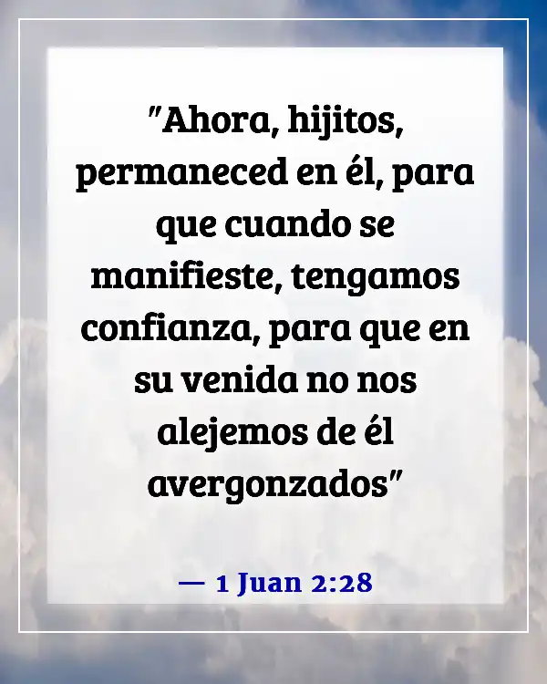 Versículos bíblicos sobre esperar el regreso de Jesús (1 Juan 2:28)