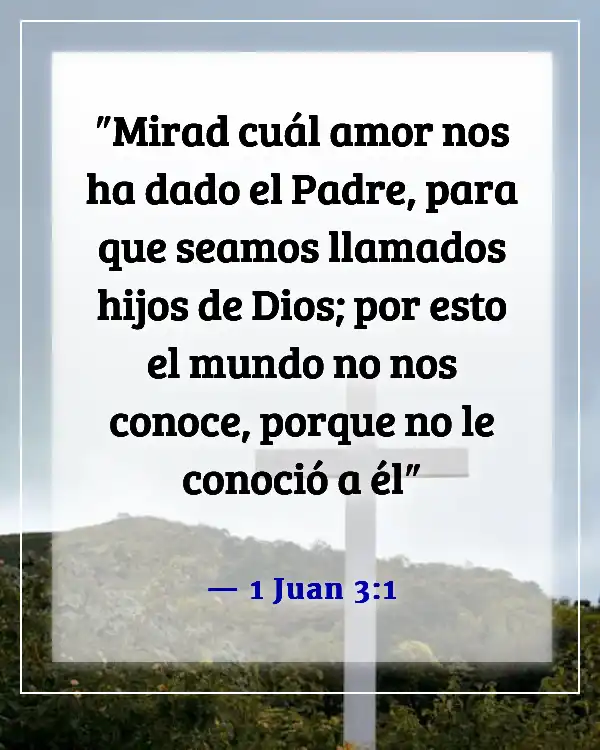 Versículo de la Biblia sobre ser apartado del mundo (1 Juan 3:1)