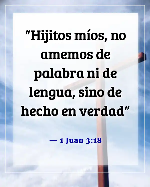 A verse from the Bible that talks about doing the right thing in Spanish can be translated as:

Versículo de la Biblia sobre hacer lo correcto (1 Juan 3:18)