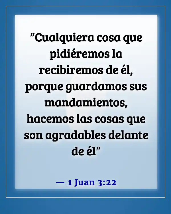 Versículo bíblico sobre maldiciones y bendiciones (1 Juan 3:22)