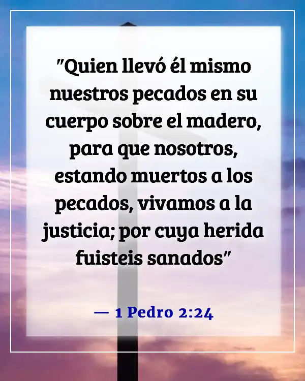 Versículos de la Biblia para sanación y fortaleza para un amigo (1 Pedro 2:24)