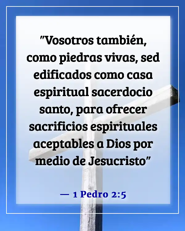 Versículos de la Biblia sobre la energía espiritual (1 Pedro 2:5)