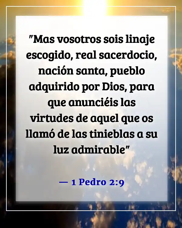 Versículos de la Biblia sobre la misión de la iglesia (1 Pedro 2:9)