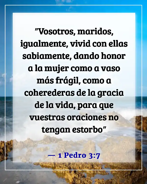 Versículos bíblicos para problemas de relación (1 Pedro 3:7)