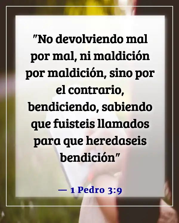 Versículo bíblico sobre maldiciones y bendiciones (1 Pedro 3:9)
