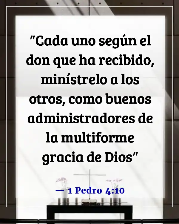 Versículos de la Biblia sobre dones y talentos (1 Pedro 4:10)