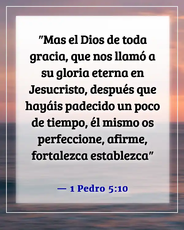 Versículo de la Biblia sobre estar agradecido por las pruebas (1 Pedro 5:10)