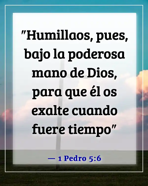 Versículos de la Biblia sobre esperar pacientemente (1 Pedro 5:6)