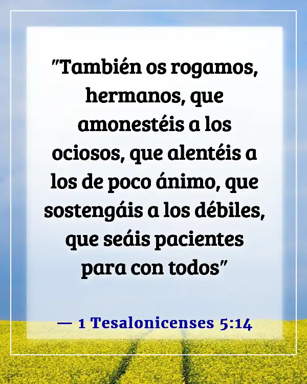Versículo bíblico sobre problemas familiares (1 Tesalonicenses 5:14)