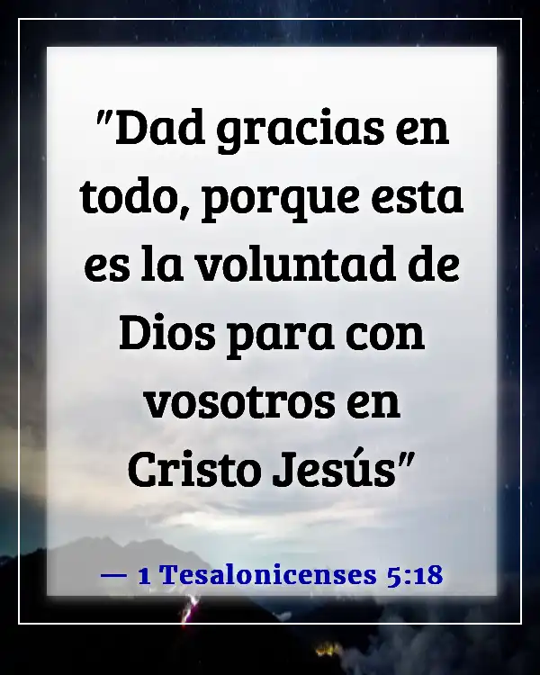 Versículo de la Biblia sobre estar agradecido por las pruebas (1 Tesalonicenses 5:18)