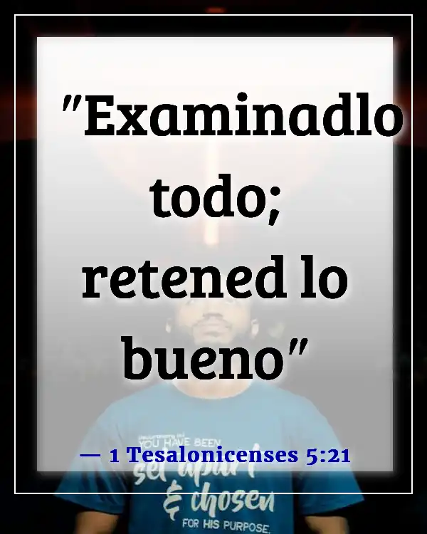 Versículos bíblicos para la exención religiosa (1 Tesalonicenses 5:21)