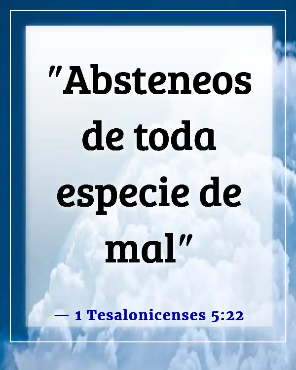 Versículo de la Biblia sobre ser apartado del mundo (1 Tesalonicenses 5:22)