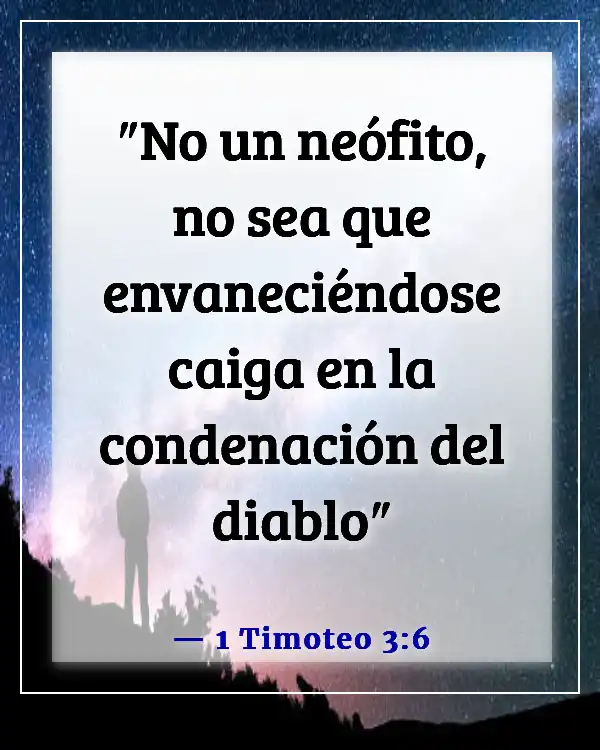Versículos de la Biblia sobre el orgullo de Satanás (1 Timoteo 3:6)