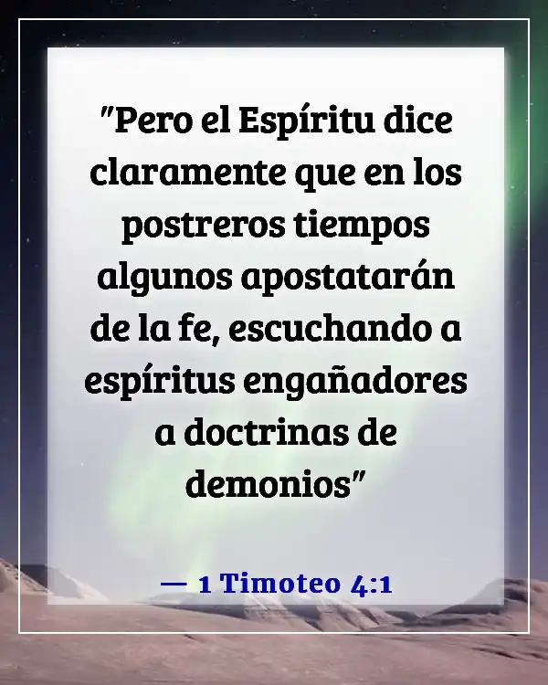 Versículos de la Biblia sobre ángeles y demonios (1 Timoteo 4:1)
