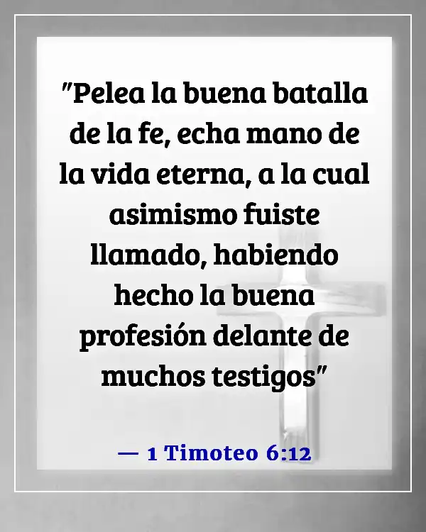 Versículos bíblicos para la exención religiosa (1 Timoteo 6:12)
