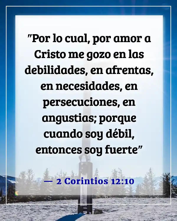 Versículo de la Biblia sobre estar agradecido por las pruebas (2 Corintios 12:10)