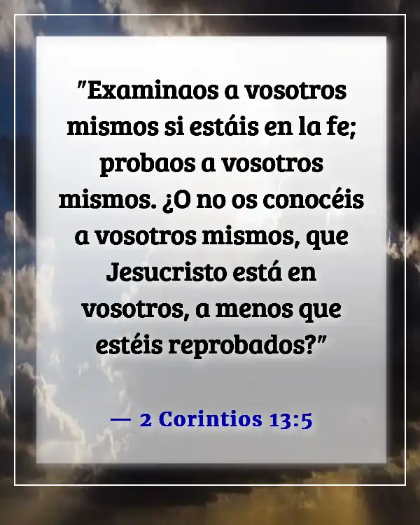 Versículo de la Biblia sobre Dios probándonos (2 Corintios 13:5)