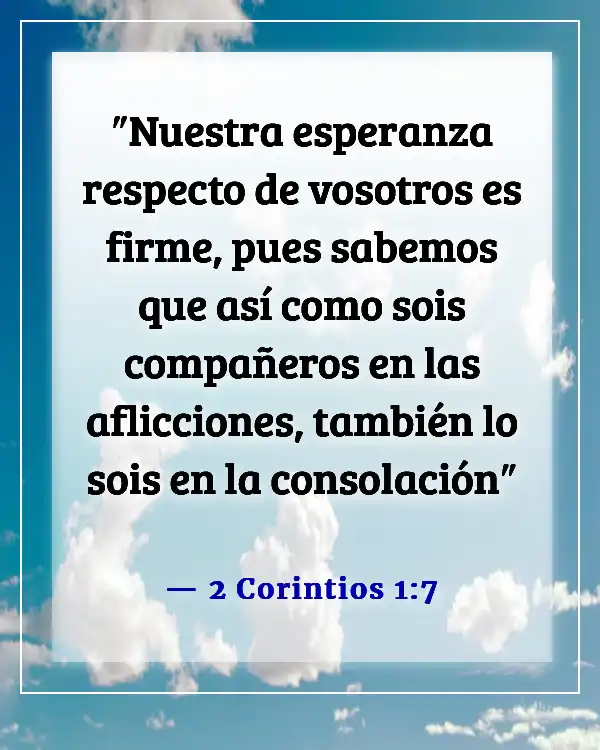 Versículo de la Biblia sobre la constancia (2 Corintios 1:7)
