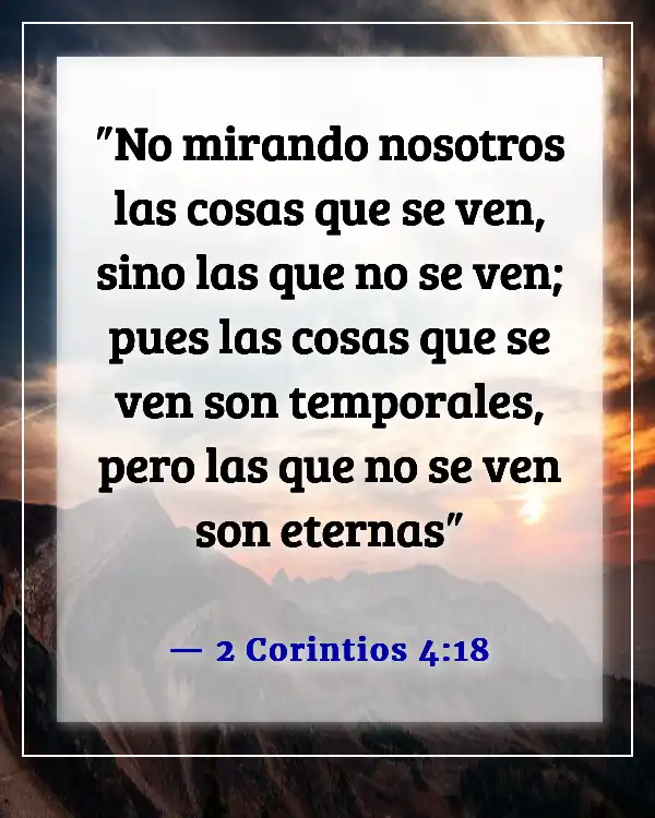 Here is the translation of "Bible Verse About Material Things" into Spanish:  

"Versículo bíblico sobre las cosas materiales" (2 Corintios 4:18)