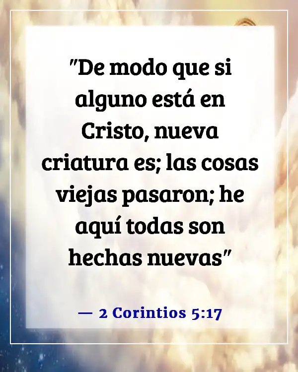 Versículos de la Biblia sobre el Sacramento del Bautismo (2 Corintios 5:17)