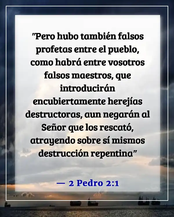 Versículos de la Biblia sobre el diablo disfrazado (2 Pedro 2:1)