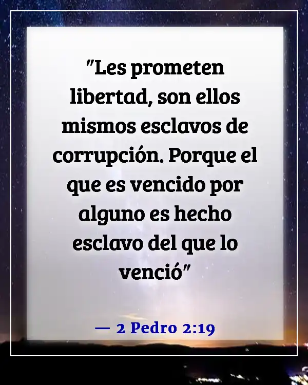 Versículos de la Biblia sobre las distracciones de Satanás (2 Pedro 2:19)