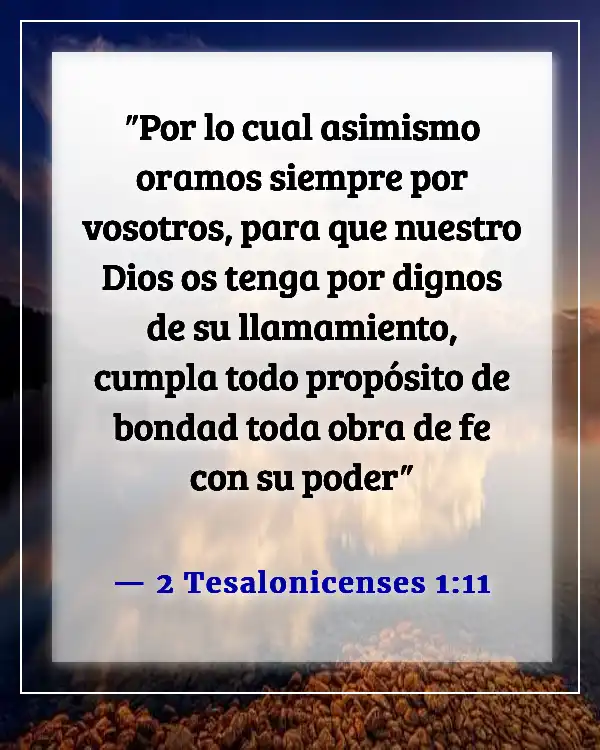 Versículo bíblico sobre maldiciones y bendiciones (2 Tesalonicenses 1:11)