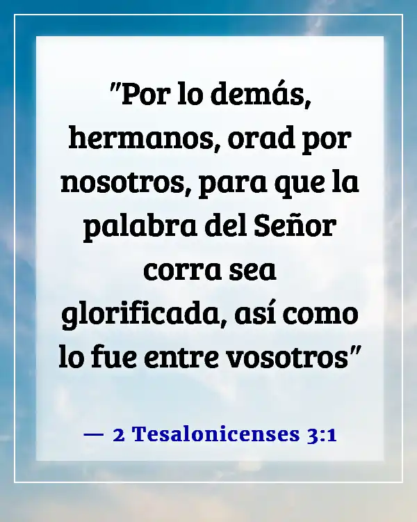 Versículos de la Biblia sobre la misión de la iglesia (2 Tesalonicenses 3:1)