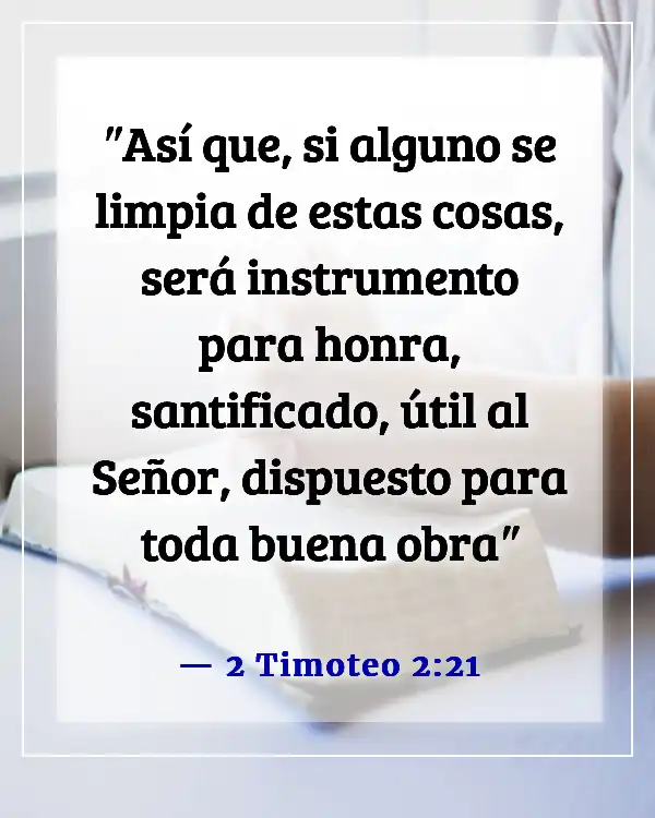 Versículo de la Biblia sobre ser apartado del mundo (2 Timoteo 2:21)