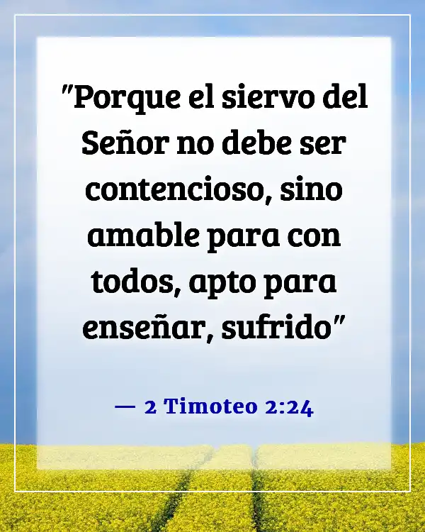 Versículo de la Biblia sobre no juzgar (2 Timoteo 2:24)