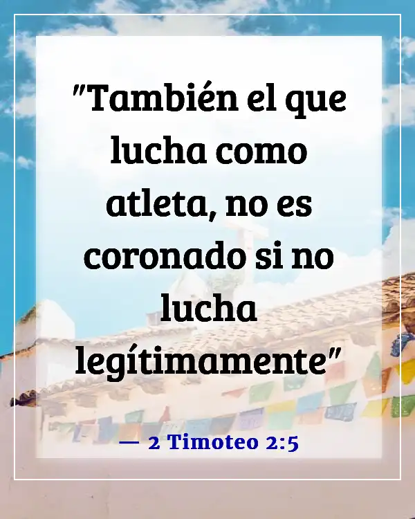 Versículo de la Biblia sobre correr la carrera (2 Timoteo 2:5)