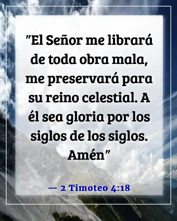 Versículo de la Biblia sobre superar pruebas y tribulaciones (2 Timoteo 4:18)