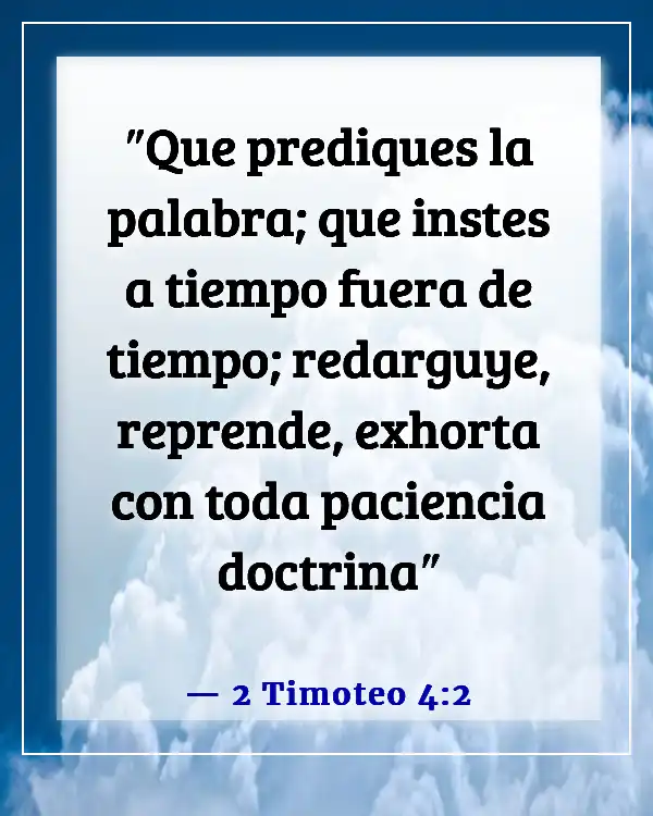 Versículo de la Biblia sobre el compromiso con el ministerio (2 Timoteo 4:2)