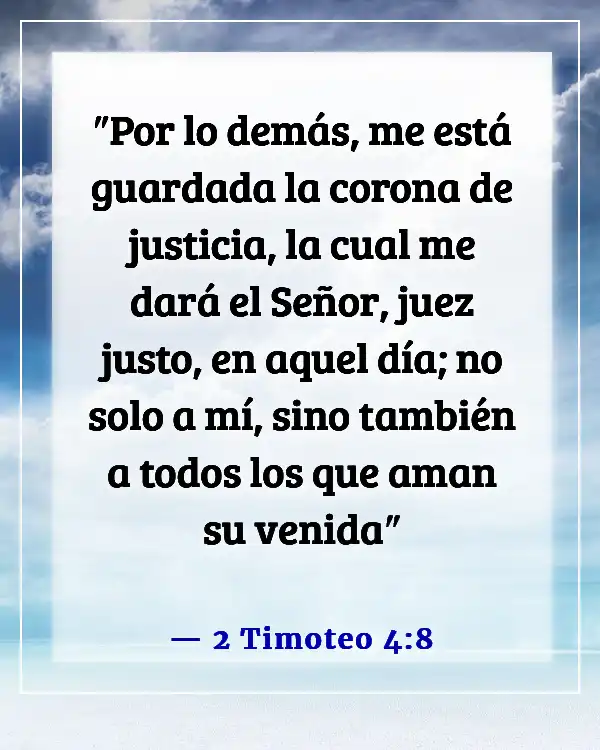 Versículos bíblicos sobre esperar el regreso de Jesús (2 Timoteo 4:8)