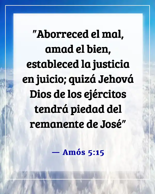 Citas Bíblicas Sobre la Paz y la Guerra (Amós 5:15)