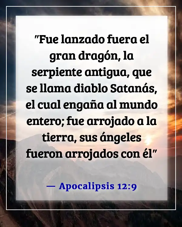 Versículos de la Biblia sobre ángeles y demonios (Apocalipsis 12:9)