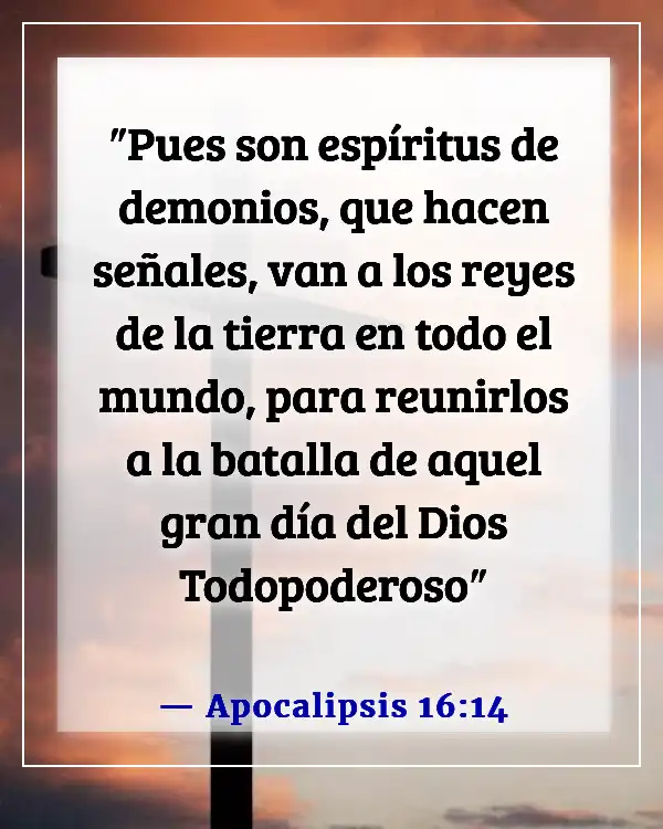 Versículos de la Biblia sobre el engaño de Satanás (Apocalipsis 16:14)