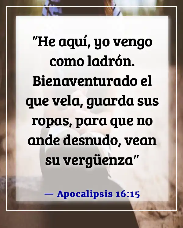 Versículos bíblicos sobre esperar el regreso de Jesús (Apocalipsis 16:15)